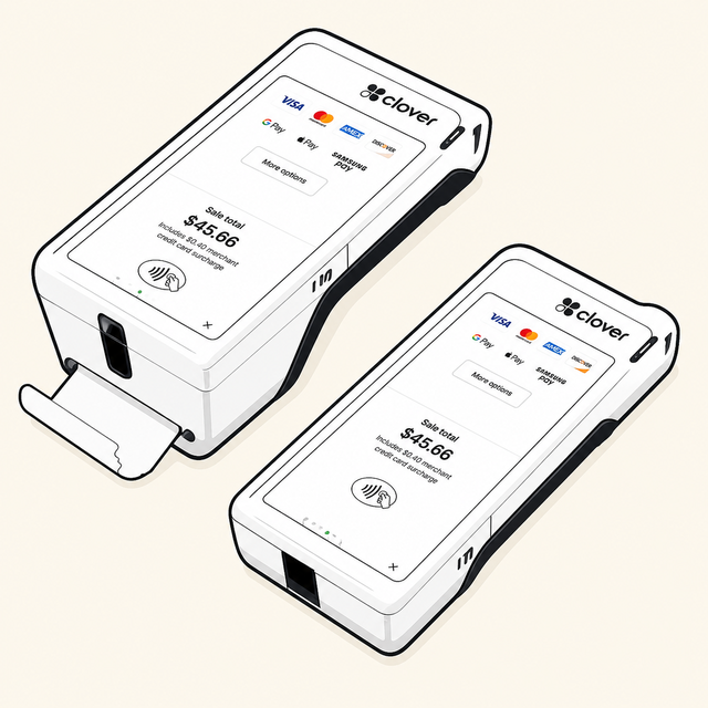 Clover Flex — compact handheld POS for mobile order-taking and line busting